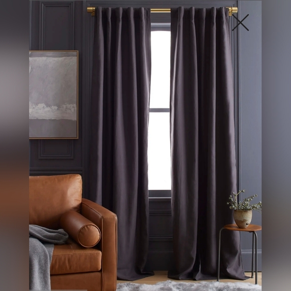 NWOT! Quince Linen Storm Blackout Curtains 48